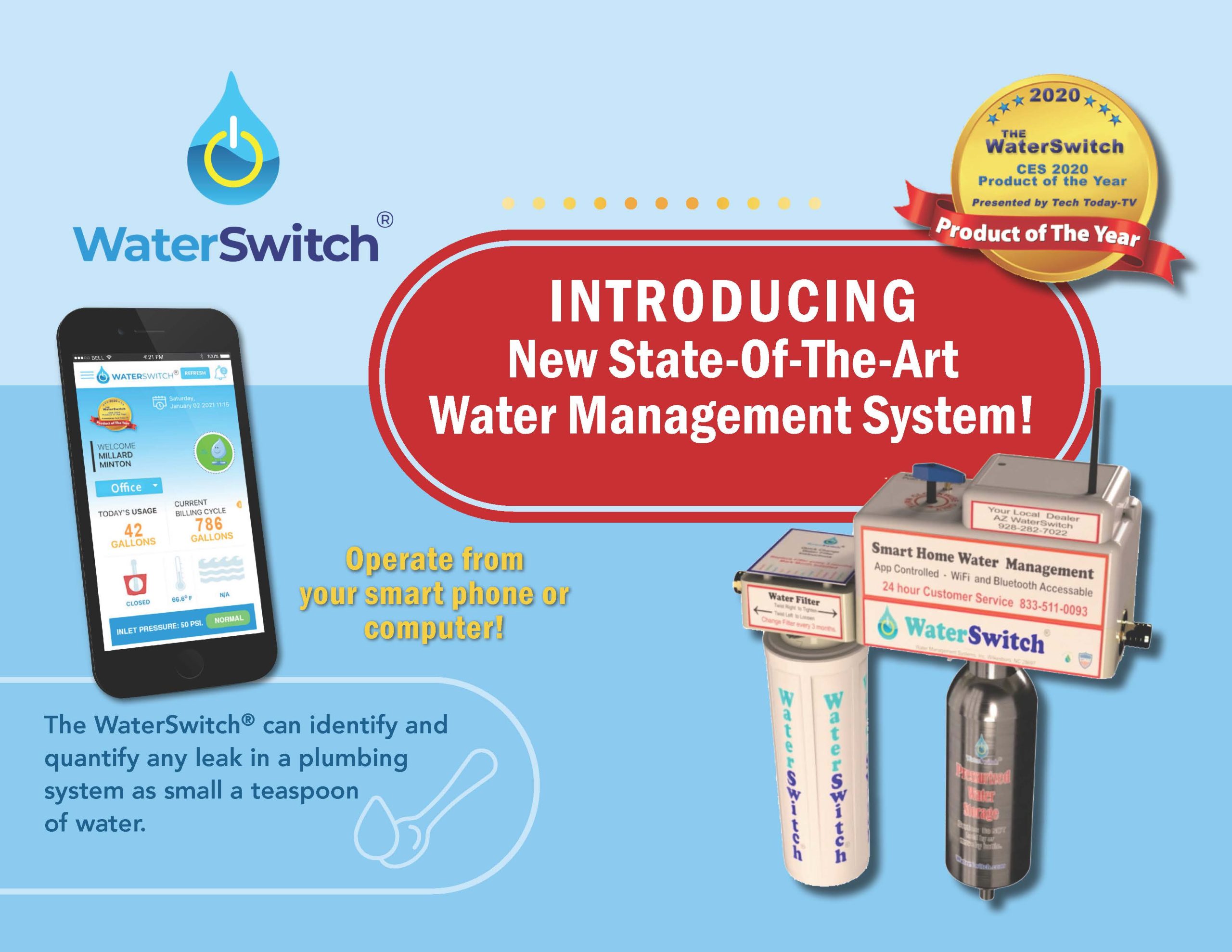 The WaterSwitch Pitch Deck page 1